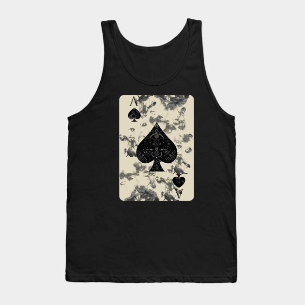 Ace of Smoke Tank Top by Unknown 